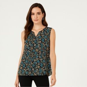 Christina Asymmetrical Blue and Black Blouse💙💙